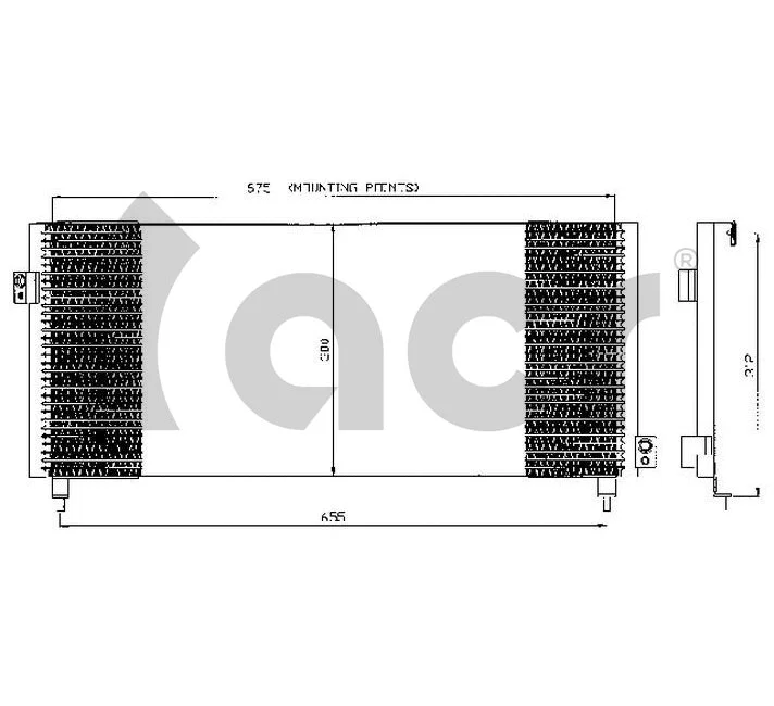 Condenseur, climatisation ACR 300504
