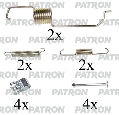 Kit d'accessoires, mâchoire de frein PATRON PSRK0110