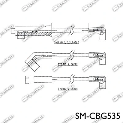 Kit de câbles d'allumage SpeedMate SM-CBG535