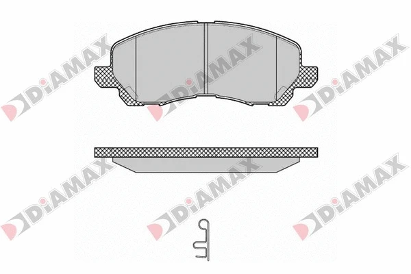 Kit de plaquettes de frein, frein à disque DIAMAX N09700
