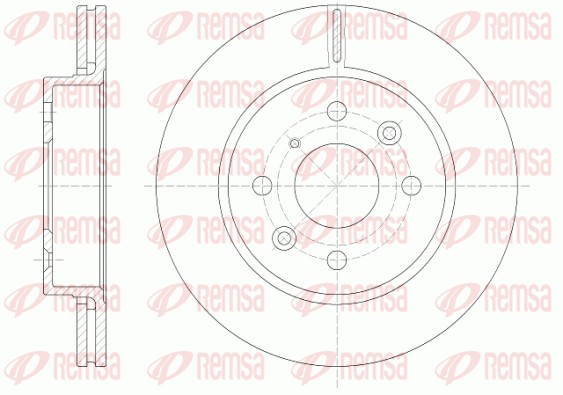 Disque de frein REMSA 6523.10