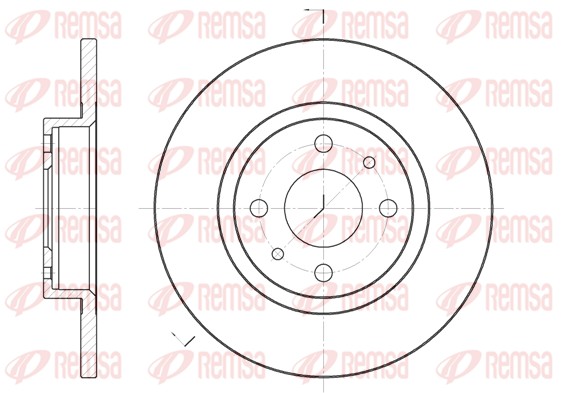 Disque de frein REMSA 6191.00