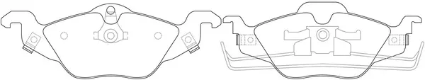 Kit de plaquettes de frein, frein à disque SB BP34189