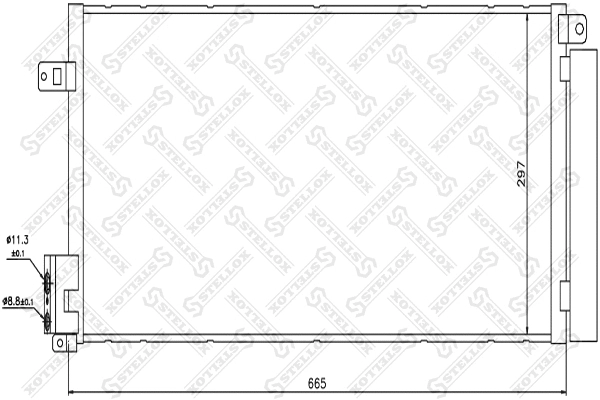 Condenseur, climatisation STELLOX 10-45092-SX