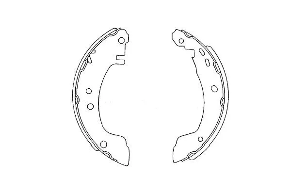 Jeu de mâchoires de frein KAVO PARTS KBS-7423