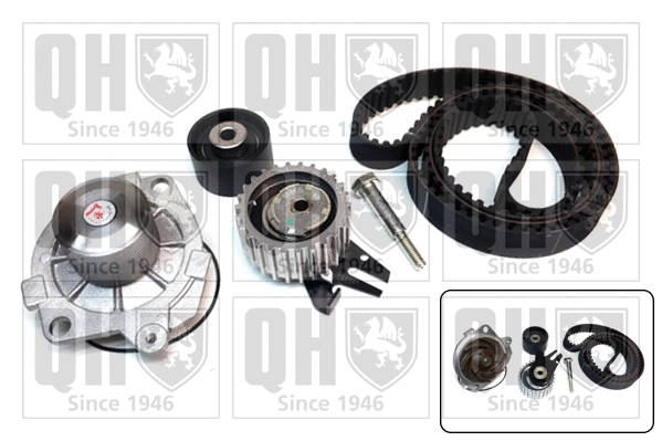 Pompe à eau + kit de courroie crantée QUINTON HAZELL QBPK7940