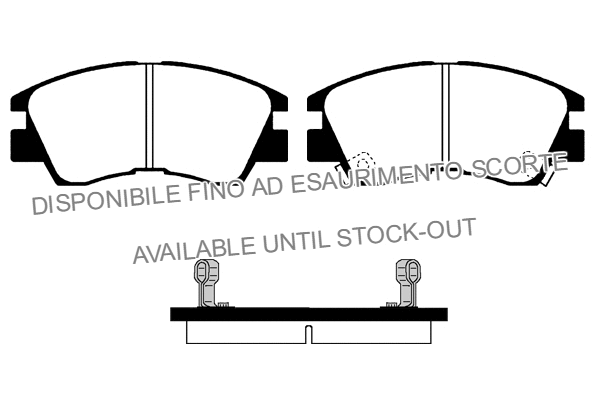 Kit de plaquettes de frein, frein à disque Technika 01164A