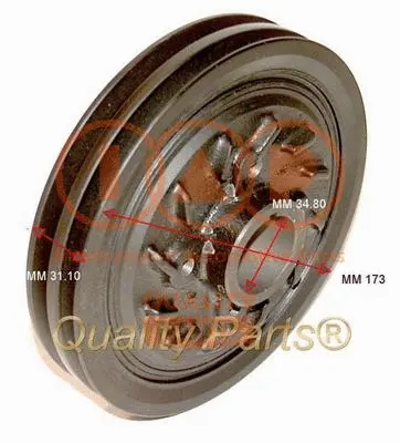 Poulie, vilebrequin IAP QUALITY PARTS 132-12021
