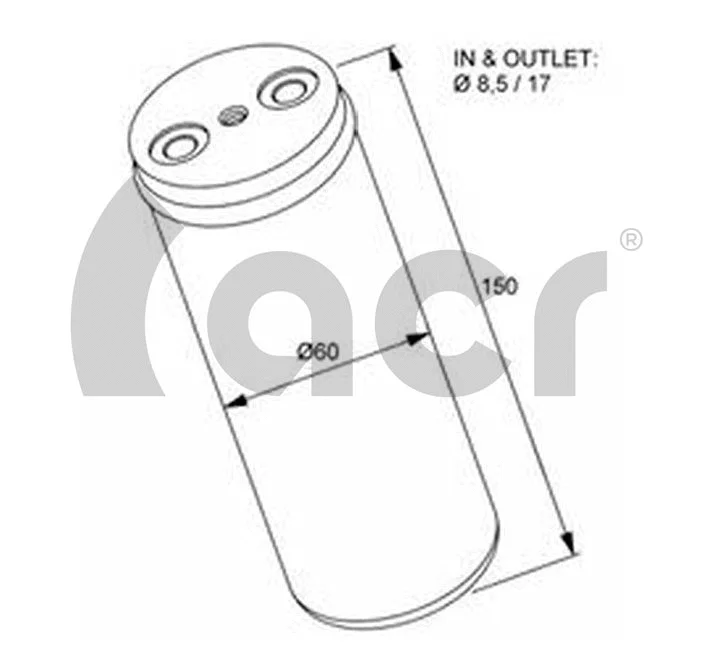 Filtre déshydratant, climatisation ACR 170085
