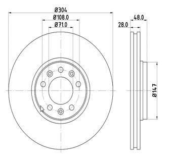 Disque de frein MTR 12108563