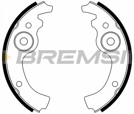 Jeu de mâchoires de frein BREMSI GF0141