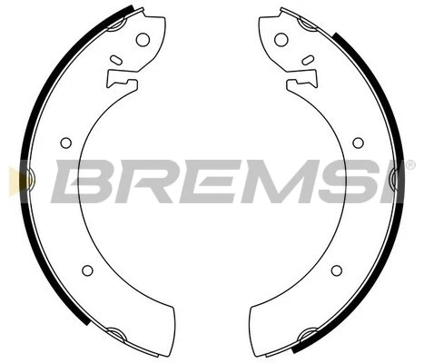 Jeu de mâchoires de frein BREMSI GF0207