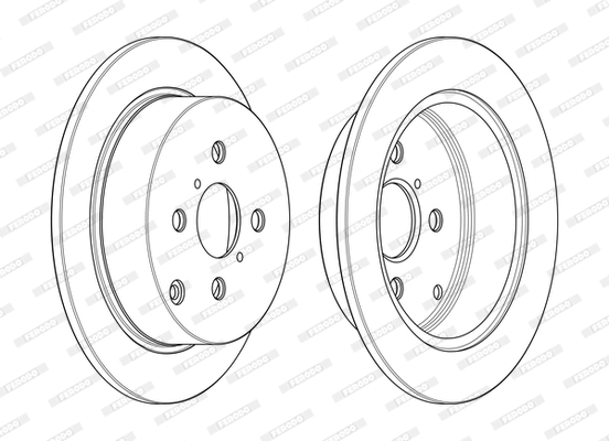 Disque de frein FERODO DDF1417C-D