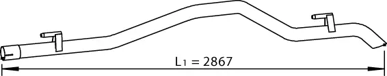 Tuyau d'échappement DINEX 53700