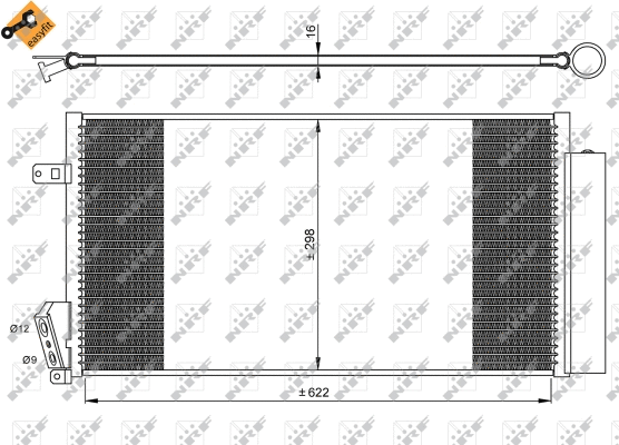 Condenseur, climatisation NRF 35940