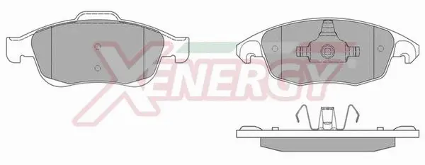 Kit de plaquettes de frein, frein à disque AP XENERGY X41020