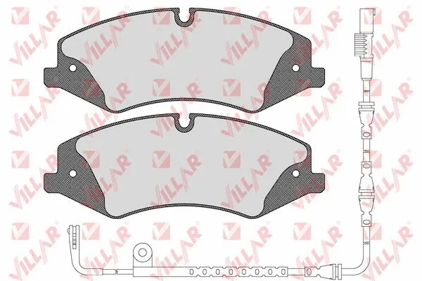 Kit de plaquettes de frein, frein à disque VILLAR 626.1600A