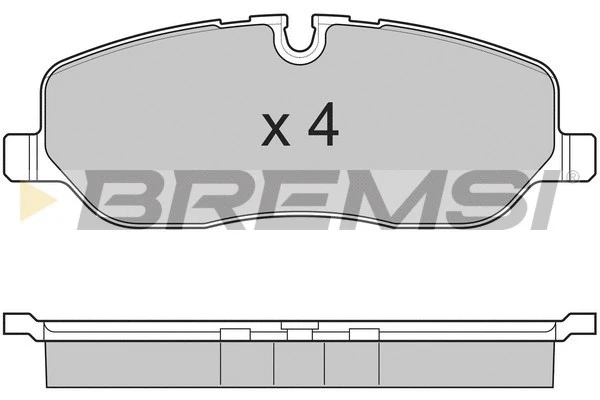 Kit de plaquettes de frein, frein à disque BREMSI BP3206
