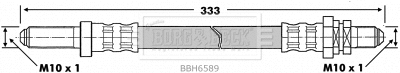 Flexible de frein BORG & BECK BBH6589