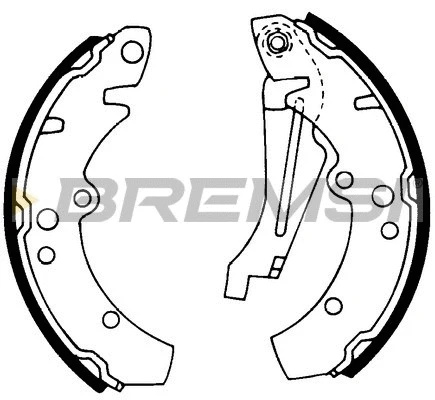 Jeu de mâchoires de frein BREMSI GF0014