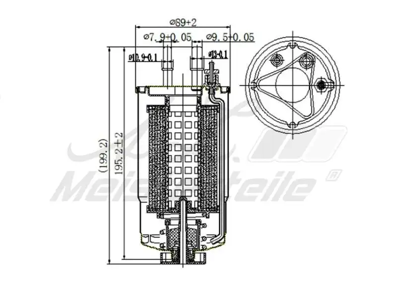 Filtre à carburant A.Z. Meisterteile AZMT-41-020-1387