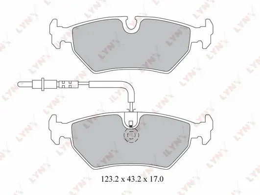 Kit de plaquettes de frein, frein à disque LYNXAUTO BD-2218