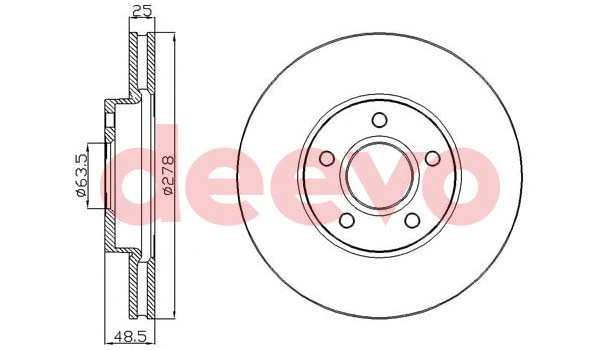 Disque de frein DEEVO BD23980