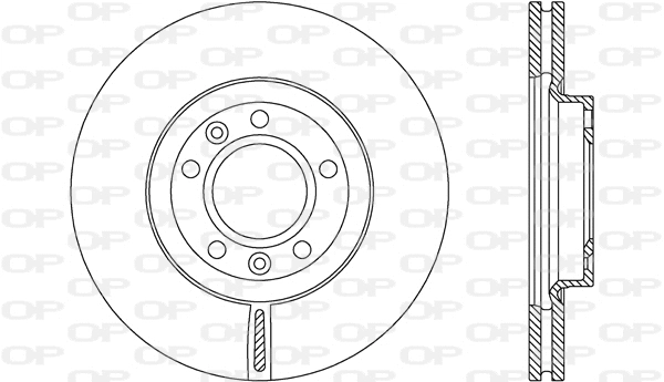 Disque de frein OPEN PARTS BDA2158.20