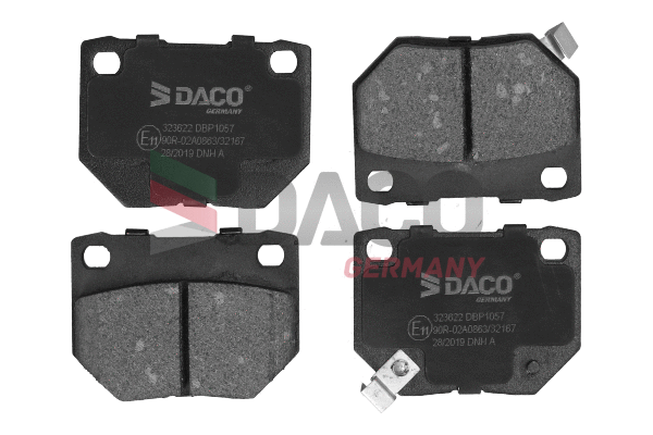Kit de plaquettes de frein, frein à disque DACO Germany 323622