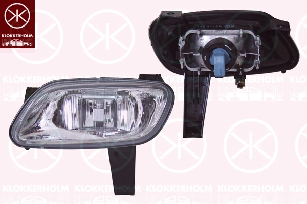 Projecteur antibrouillard KLOKKERHOLM 55020282