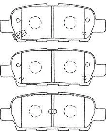 Kit de plaquettes de frein, frein à disque AISIN B2N064
