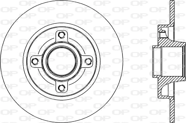 Disque de frein OPEN PARTS BDR2341.10
