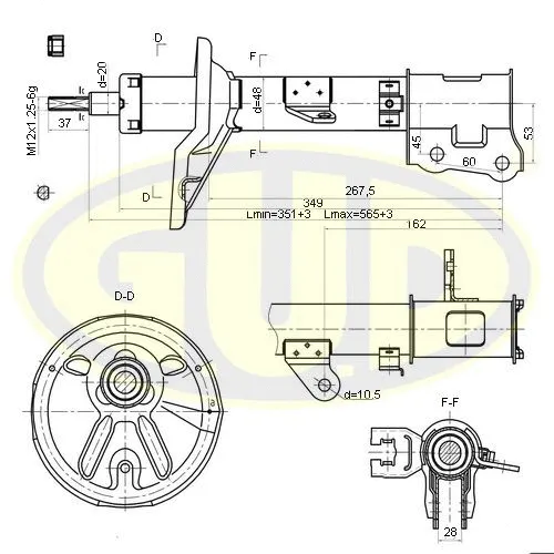 Amortisseur G.U.D. GSA333501