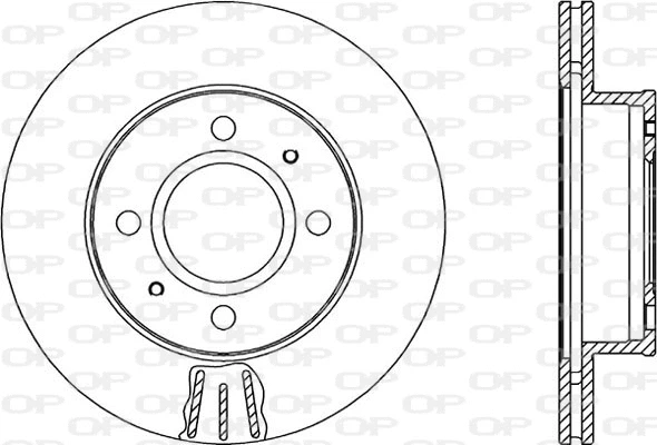 Disque de frein OPEN PARTS BDA2056.20