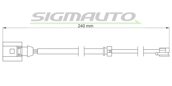 Contact d'avertissement, usure des plaquettes de frein SIGMAUTO WI0726