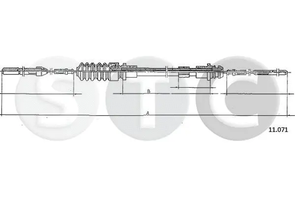 Câble d'accélération STC T483816