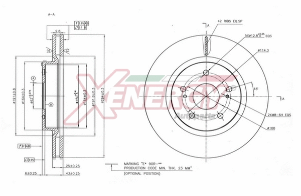 Disque de frein AP XENERGY X602792
