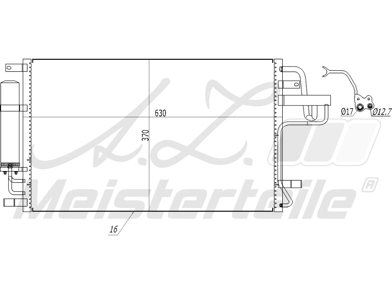Condenseur, climatisation A.Z. Meisterteile AZMT-45-030-1128