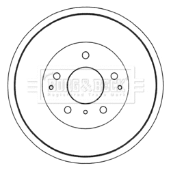 Tambour de frein BORG & BECK BBR7162