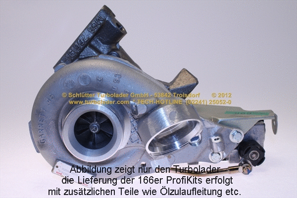Turbocompresseur, suralimentation SCHLÜTTER TURBOLADER 166-00535