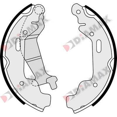 Jeu de mâchoires de frein DIAMAX N01311