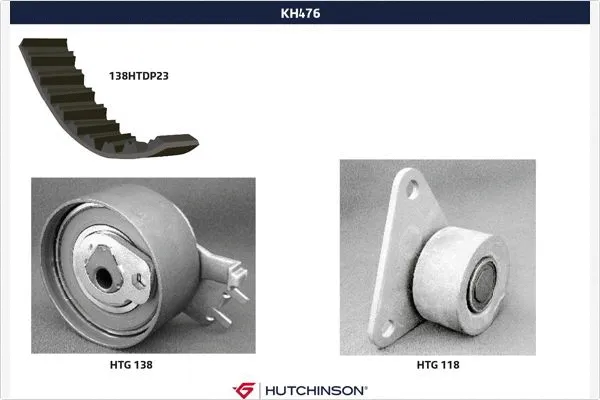 Kit de courroie crantée HUTCHINSON KH 476
