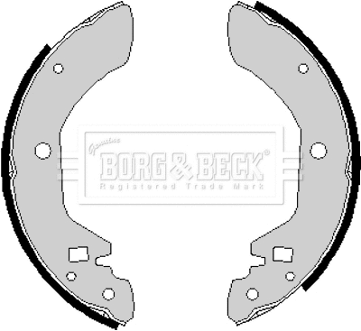 Jeu de mâchoires de frein BORG & BECK BBS6126