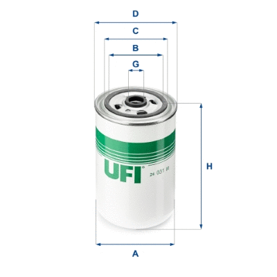 Filtre à carburant UFI 24.031.00