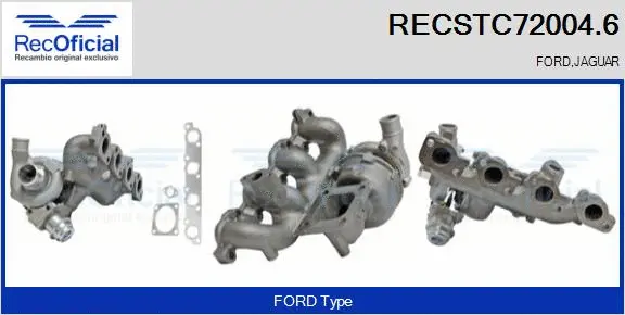 Turbocompresseur, suralimentation RECOFICIAL RECSTC72004.6