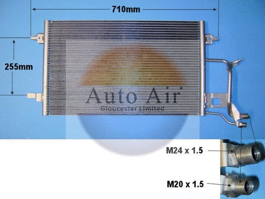 Condenseur, climatisation AUTO AIR GLOUCESTER 16-9564