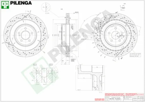 Disque de frein PILENGA V596