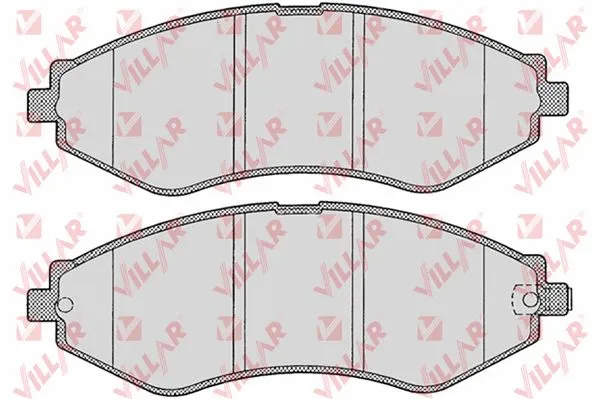 Kit de plaquettes de frein, frein à disque VILLAR 626.1208