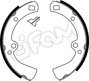 Jeu de mâchoires de frein CIFAM 153-270