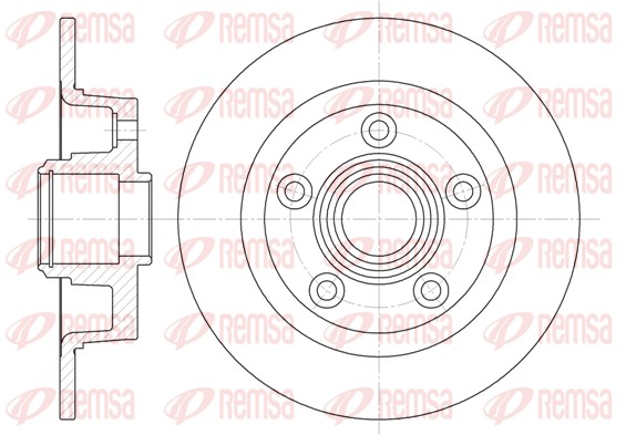 Disque de frein REMSA 61114.00
